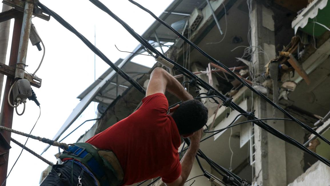 مؤسسة كهرباء لبنان نموذج لفشل إدارة القطاع العام، صيدا في 3 نوفمبر 2024 (فرانس برس)